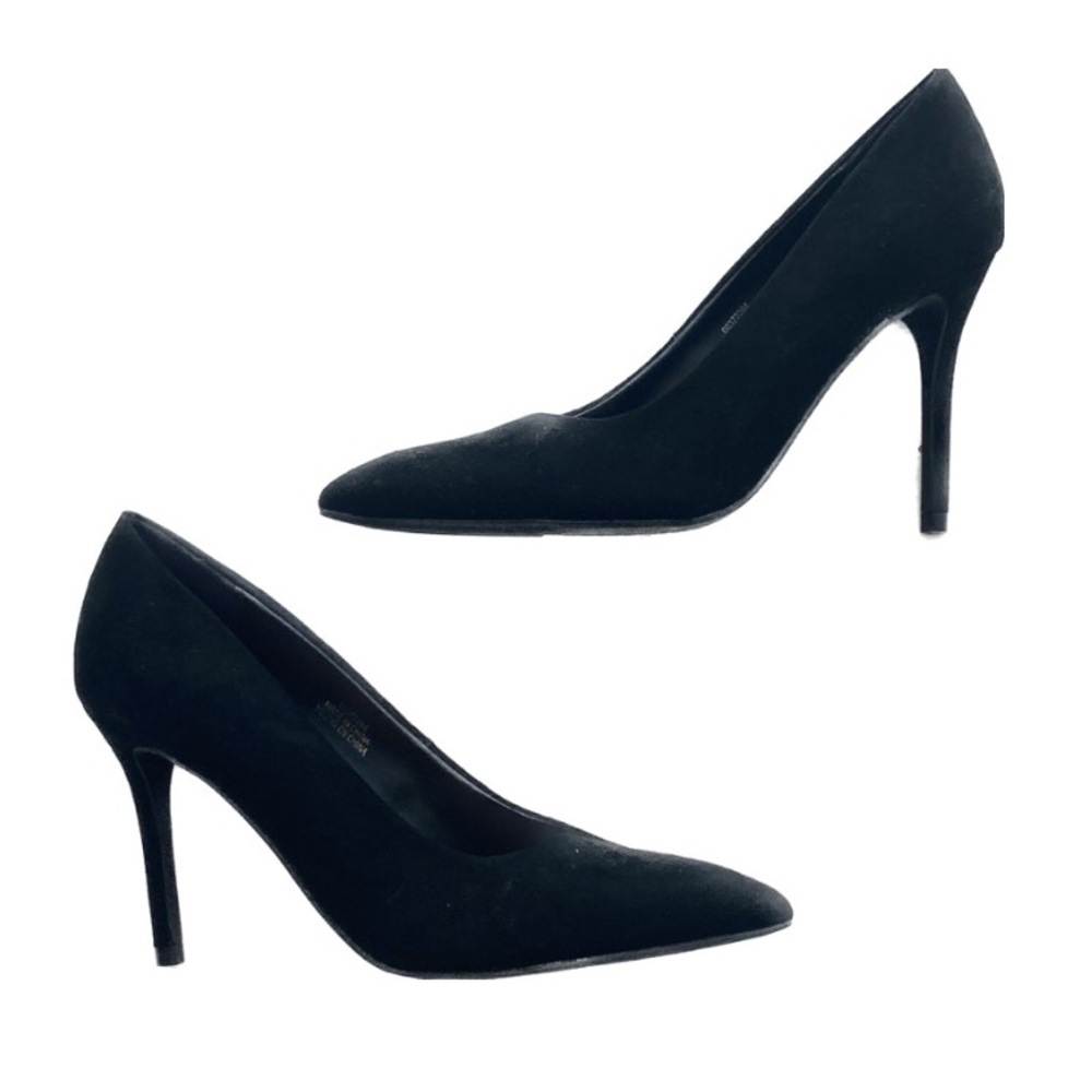 Forever 21 | 7 | Women | Black Classic Stiletto Velveteen Heels